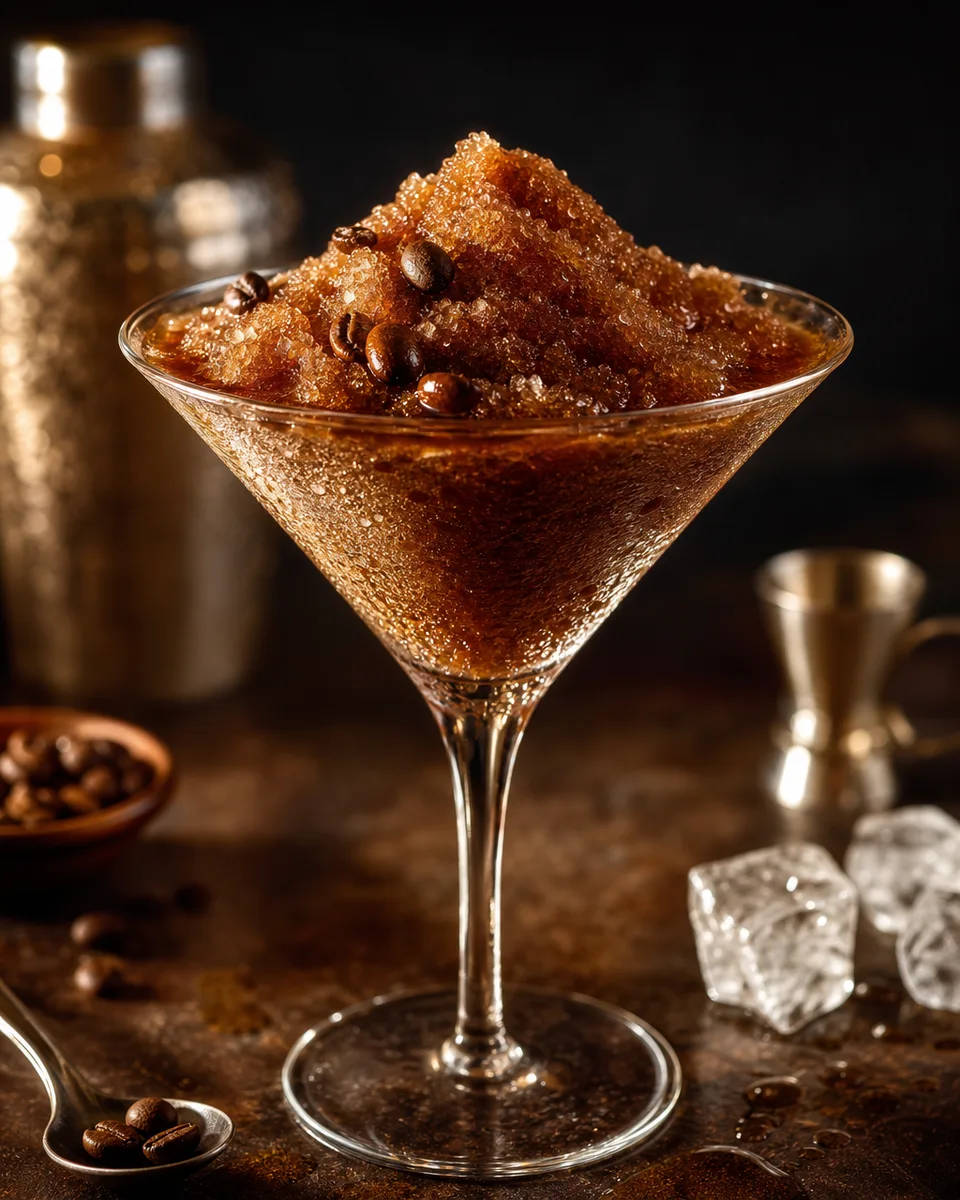 Espresso Martini Slush frozen slush drink