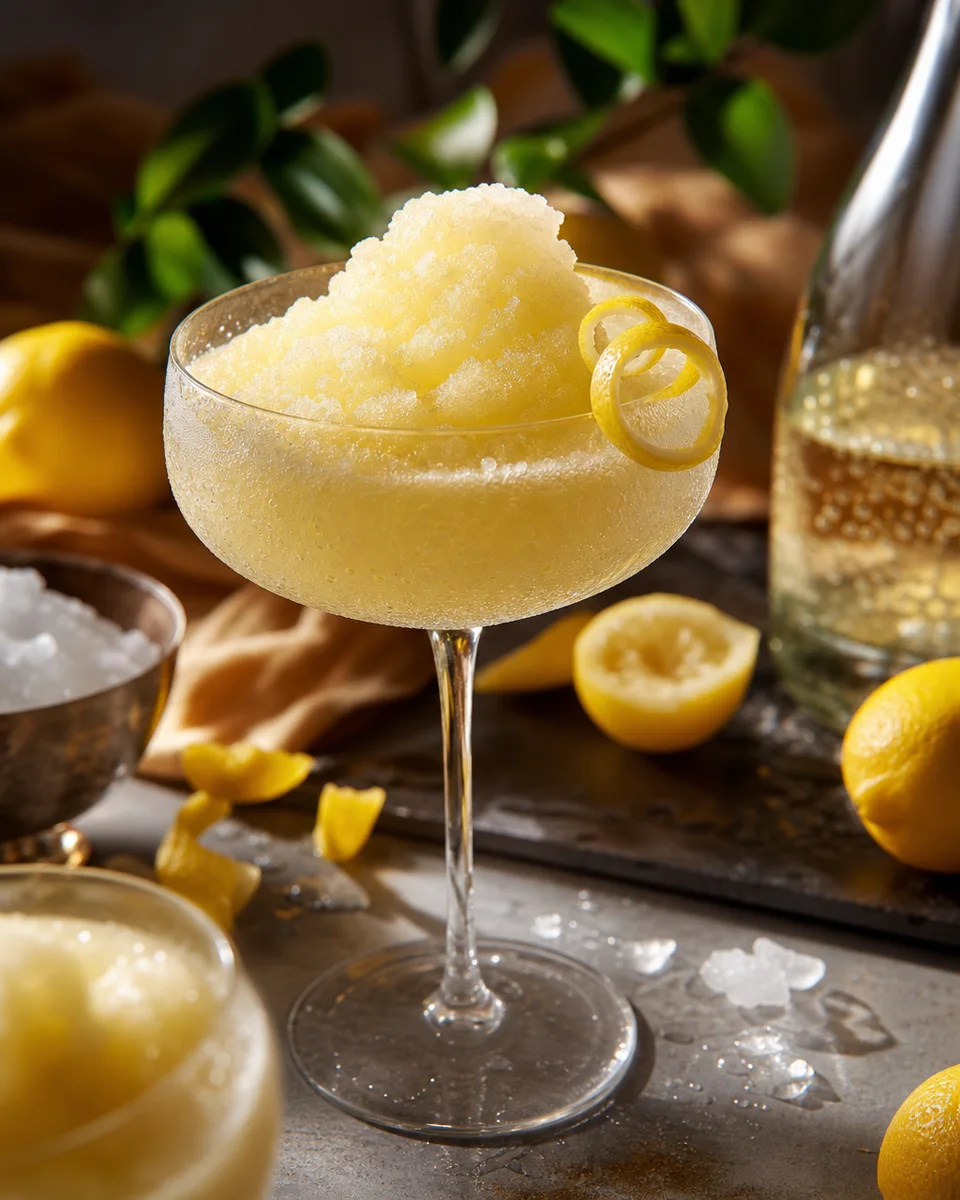 French 75 Slush frozen slush drink