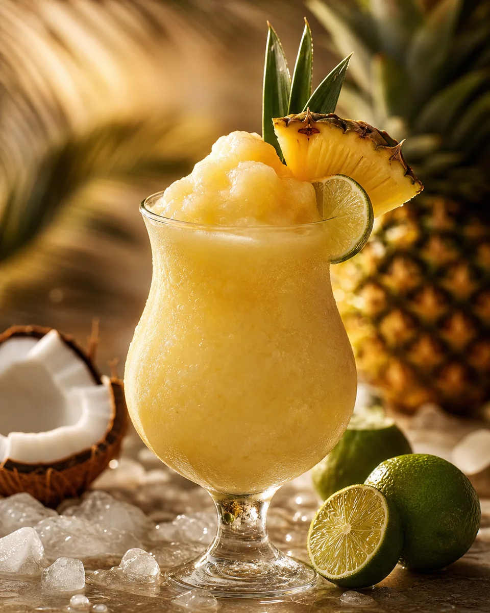 Frozen Piña Colada Slush frozen slush drink