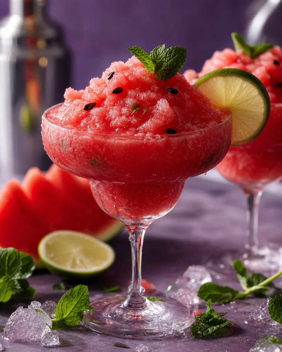 Watermelon Mojito Slush frozen slush drink
